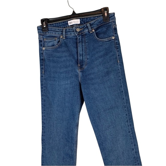 Zara Dark Wash Straight Leg Jeans size 4 - Picture 6 of 7
